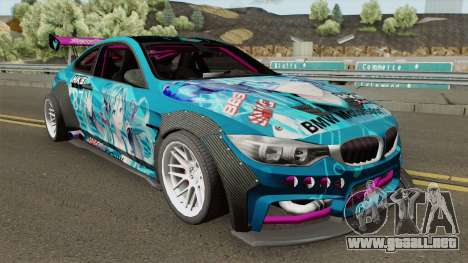 BMW M4 F82 Hatsune Miku para GTA San Andreas