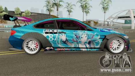 BMW M4 F82 Hatsune Miku para GTA San Andreas