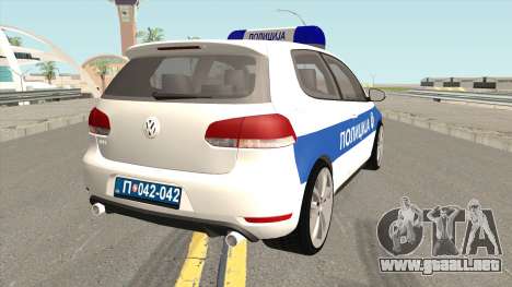 Volkswagen Golf VI Serbian Police para GTA San Andreas