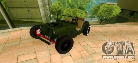 Jeep Willys Flatfender Loose Nuts para GTA San Andreas