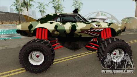 Pontiac Firebird Camo Shark Monster Truck 1968 para GTA San Andreas