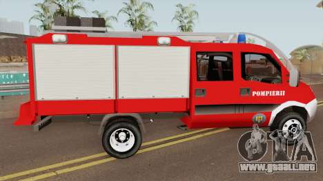 Iveco Daily Mk4 - Autospeciala Pompieri 2008 para GTA San Andreas