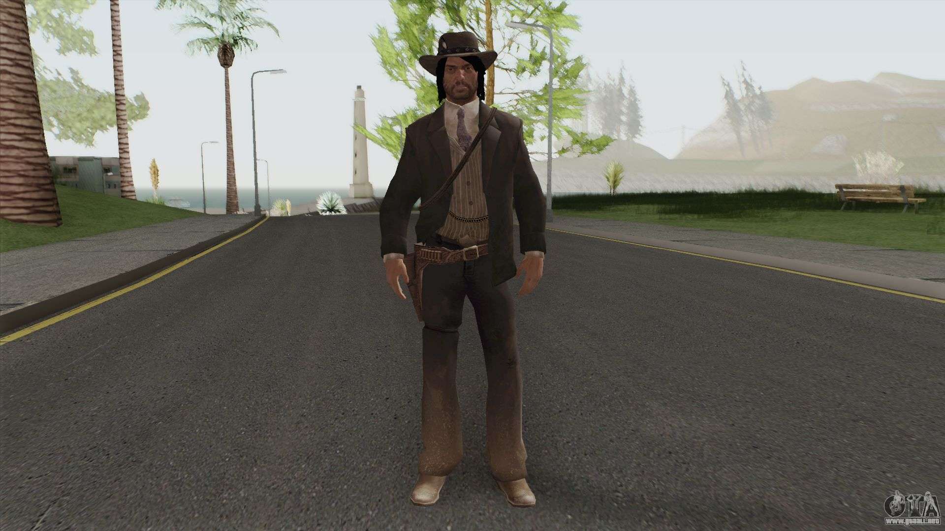 John Marston Elegant Outfit From RDR 2 V1 para GTA San Andreas.