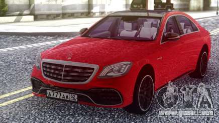 Mercedes-Benz S63 W222 2018 Red para GTA San Andreas