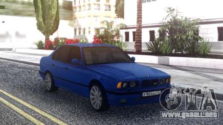 BMW M5 E34 Blue Sedan para GTA San Andreas