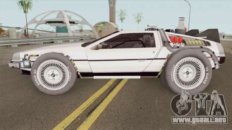 Delorean DMC-12 Time Machine BTTF 2 para GTA San Andreas