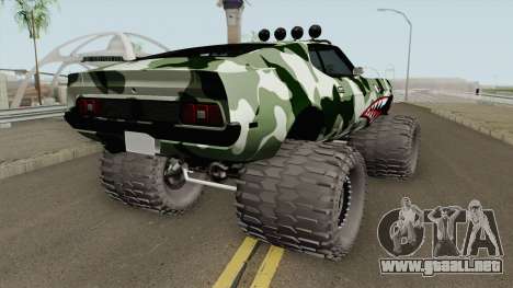 Ford Mustang Off Road Camo Shark 1971 para GTA San Andreas