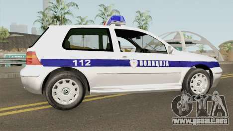 Volkswagen Golf IV Policija Republike Srpske para GTA San Andreas