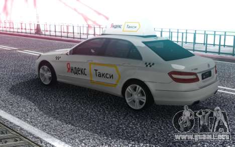 Mercedes-Benz E-Class Yandex Taxi para GTA San Andreas