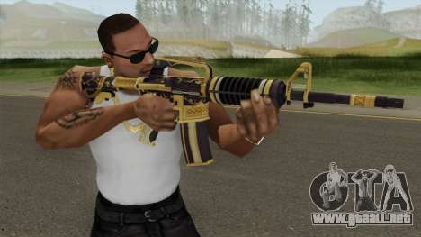 CS:GO M4A1 (Snakebite Gold Skin) para GTA San Andreas