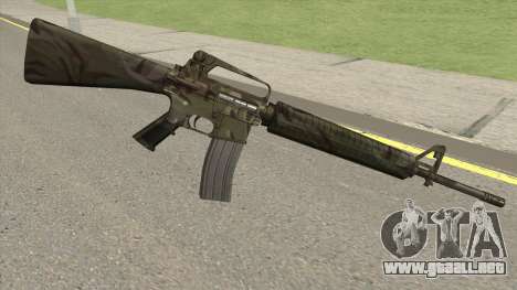M16A2 Full Jungle Camo (Ext Mag) para GTA San Andreas