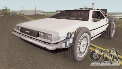 Delorean DMC-12 Time Machine BTTF 2 para GTA San Andreas