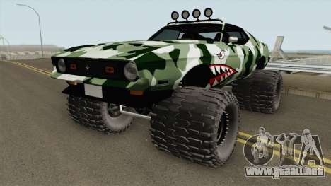 Ford Mustang Off Road Camo Shark 1971 para GTA San Andreas