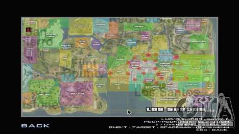 G-Soldier LSRP Detailed Map Radar para GTA San Andreas