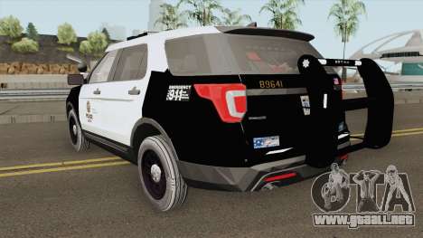 Ford Explorer Police Interceptor LAPD 2017 para GTA San Andreas