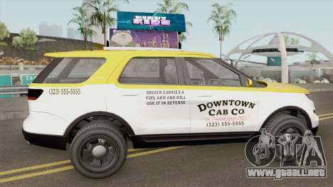 Vapid Scout Taxi GTA V IVF para GTA San Andreas