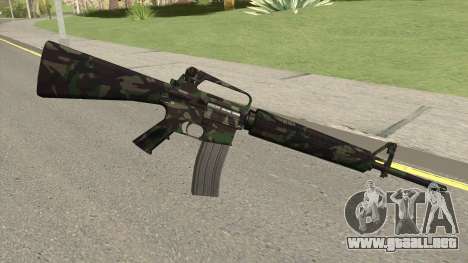 M16A2 Full Forest Camo (Ext Mag) para GTA San Andreas