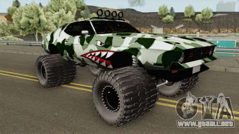 Ford Mustang Off Road Camo Shark 1971 para GTA San Andreas