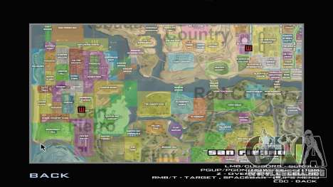 G-Soldier LSRP Detailed Map Radar para GTA San Andreas