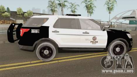 Ford Explorer Police Interceptor LAPD 2017 para GTA San Andreas