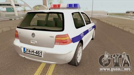 Volkswagen Golf IV Policija Republike Srpske para GTA San Andreas