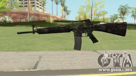 M16A2 Full Forest Camo (Ext Mag) para GTA San Andreas