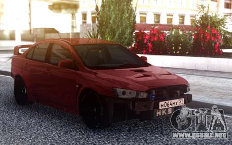 Mitsubishi Lancer X Tuning para GTA San Andreas