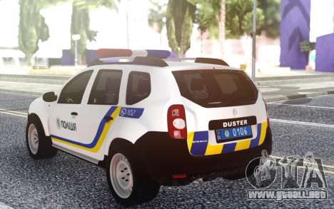 El Renault Duster Policía De Ucrania para GTA San Andreas