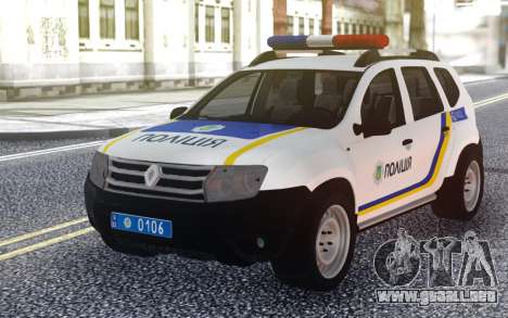 El Renault Duster Policía De Ucrania para GTA San Andreas