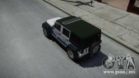 Jeep Wrangler Rubicon 2013 Police para GTA 4