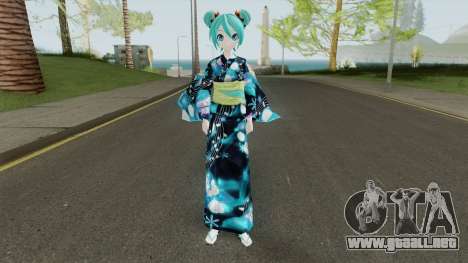 Miku Hatsune in Yukata Style para GTA San Andreas