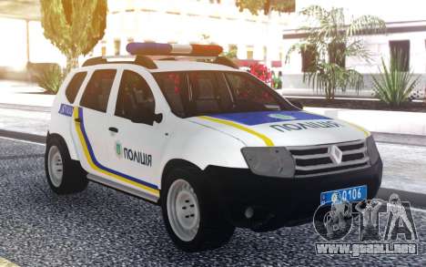 El Renault Duster Policía De Ucrania para GTA San Andreas