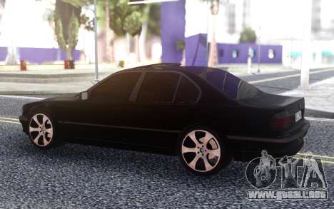 BMW 740i E38 BLACK para GTA San Andreas