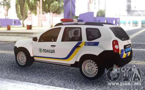 El Renault Duster Policía De Ucrania para GTA San Andreas