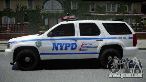 Chevrolet Tahoe NYPD Police 2015 para GTA 4