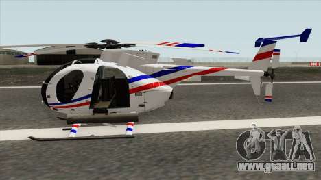 AH-6J Little Bird GBS News Chopper para GTA San Andreas