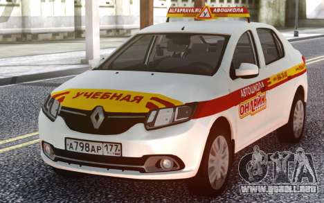 Renault Logan Escuela De Conducción En Línea para GTA San Andreas
