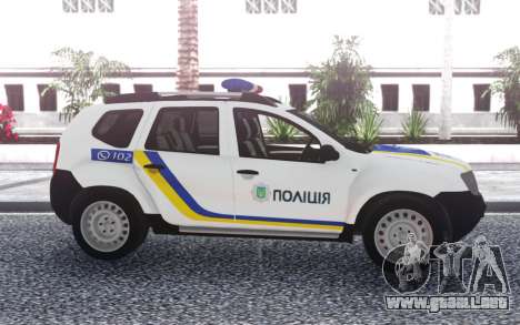 El Renault Duster Policía De Ucrania para GTA San Andreas