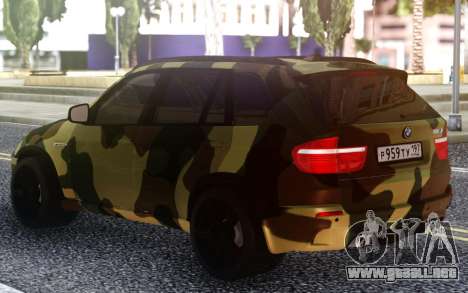 BMW X5M Dima Gordey (Camuflaje) para GTA San Andreas