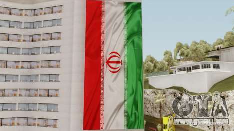 Iran Flag On Building para GTA San Andreas