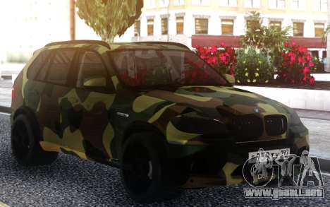 BMW X5M Dima Gordey (Camuflaje) para GTA San Andreas