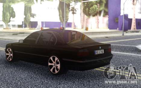 BMW 740i E38 BLACK para GTA San Andreas