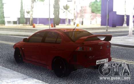 Mitsubishi Lancer X Tuning para GTA San Andreas