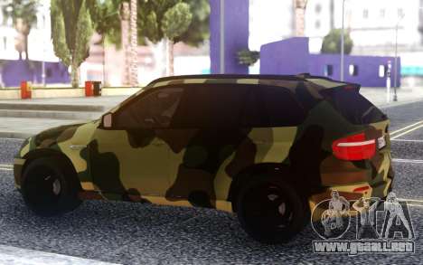 BMW X5M Dima Gordey (Camuflaje) para GTA San Andreas