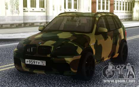 BMW X5M Dima Gordey (Camuflaje) para GTA San Andreas