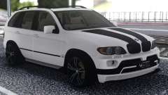 BMW X5 Black And White para GTA San Andreas
