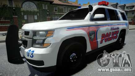 Chevrolet Tahoe Woodville Police 2015 para GTA 4