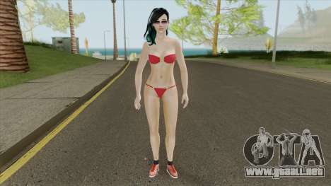 Samantha Red Bikini para GTA San Andreas