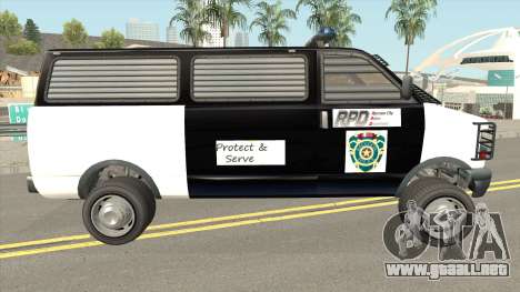 Declasse Burrito Police Transport R.P.D para GTA San Andreas