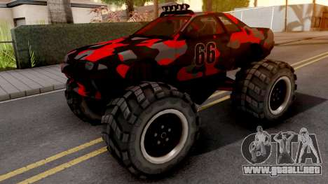 Nissan Skyline R32 Monster Truck Camo v2 para GTA San Andreas